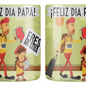 Tazón Día Del Padre Feliz Día Papá Eres Mi Guía Grafimax