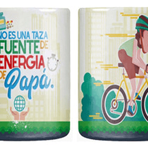 Tazón Día Del Padre Fuente De Energía De Papá Grafimax