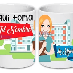 Tazón Tens Enfermera Medico Paramédico Hospital  Grafimax