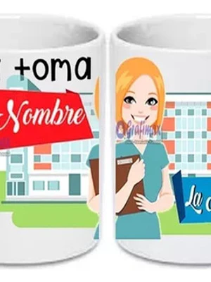Tazón Tens Enfermera Medico Paramédico Hospital  Grafimax
