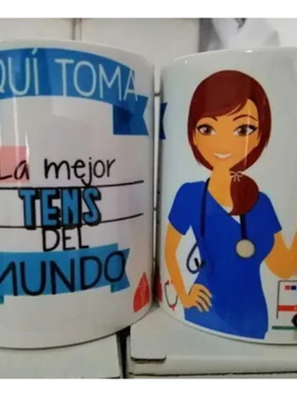 Tazón Tens Enfermera Medico Paramédico Hospital  Grafimax 2
