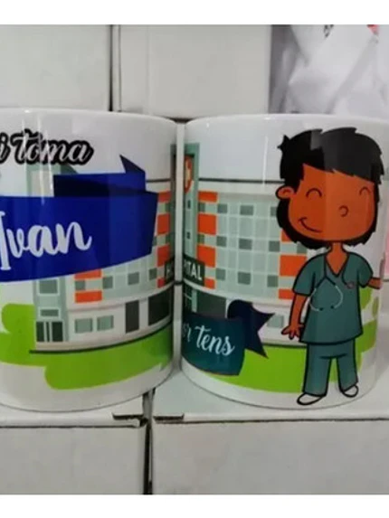 Tazón Tens Enfermera Medico Paramédico Hospital  Grafimax 6