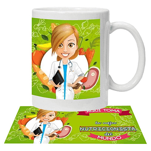 Tazón La Mejor Nutricionista Personalizado Grafimax