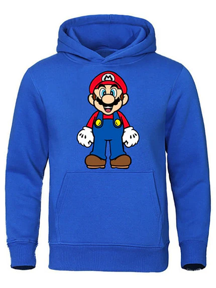 Polerón Niño Mario Super Mario Bros Videojuegos Grafimax 3