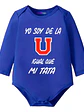 Body Bebe Pilucho Soy De La U Igual Que Mi Tata Abu Grafimax - Miniatura 1