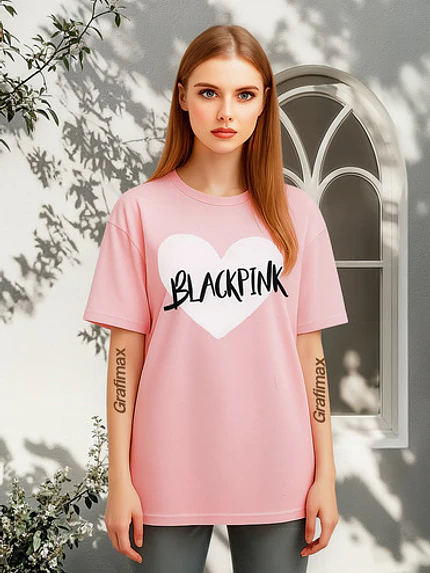 Polera Blackpink Corazón Grupo Coreano Mujer Kpop Grafimax 1