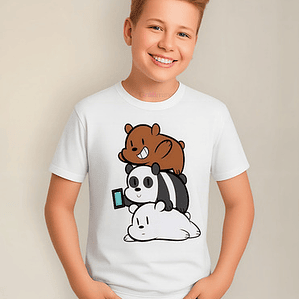 Polera Niño Osos Escandalosos Torre Grafimax