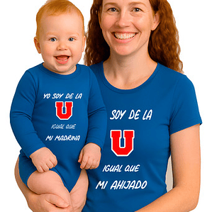 Polera Soy De La U Igual Que Mi Madrina Y Ahijado Grafimax