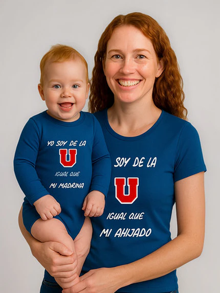 Polera Soy De La U Igual Que Mi Madrina Y Ahijado Grafimax 9