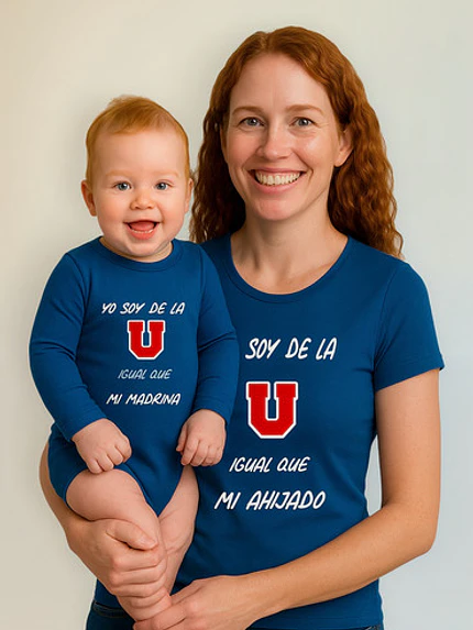 Polera Soy De La U Igual Que Mi Madrina Y Ahijado Grafimax 12