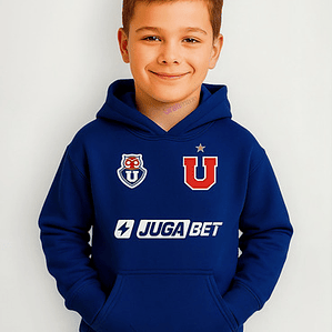 Polerón Camiseta De La U Niño Azul Universidad  De Chile Grafimax