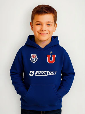 Polerón Camiseta De La U Niño Azul Universidad  De Chile Grafimax