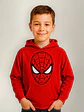 Polerón Spiderman Face Rojo Hombre Araña Niños Grafimax - Miniatura 1
