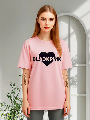 Polera Blackpink Letras Grupo Coreano Mujer Kpop Grafimax