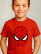 Polera Araña Spiderman Roja Face Grafimax - Miniatura 1