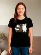Polera Negra Mujer Osos Escandalosos Dibujo Animado Grafimax - Miniatura 1