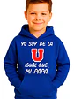 Polerón Soy De La U Igual Que Mi Papá Niño Azul U De Chile -Grafimax - Miniatura 1