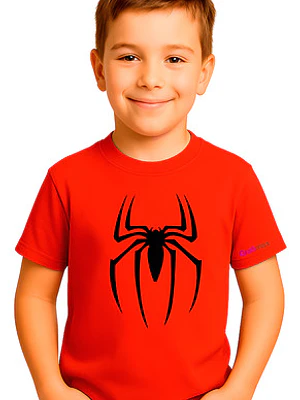 Polera Araña Spiderman Roja Niño Grafimax