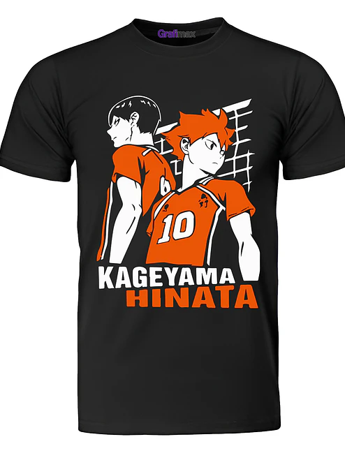Polera Haikyuu! Kageyama Hinata Anime - Grafimax 1