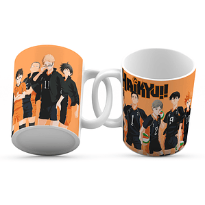 Tazón Haikyuu! 11oz Karasuno Volley Anime Manga - Grafimax