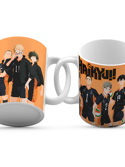 Tazón Haikyuu! 11oz Karasuno Volley Anime Manga - Grafimax 1