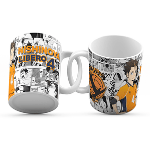 Tazón Haikyuu! 11oz Nishinoya Yuu Volley Anime Manga - Grafimax