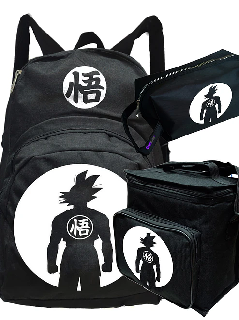 Pack Mochila Goku Dragon Ball Z DBZ Lonchera Estuche Anime - Grafimax 1