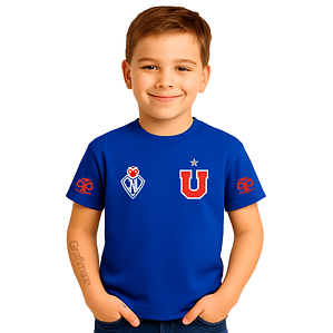 Polera Niño Universidad de chile Logos  Grafimax
