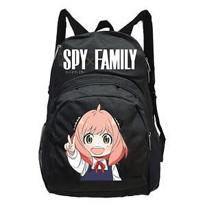 Mochila Anya Forger Spy Family Negra Notebook Face Grafimax