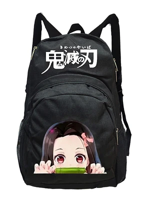Mochila Kimetsu Nezuko Kamado Anime 20 Litros Negra Grafimax