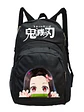 Mochila Kimetsu Nezuko Kamado Anime 20 Litros Negra Grafimax - Miniatura 1
