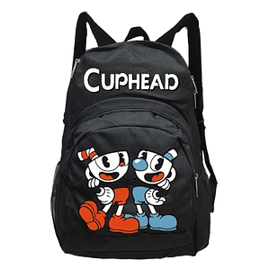Mochila Cuphead Negra Unisex Grafimax