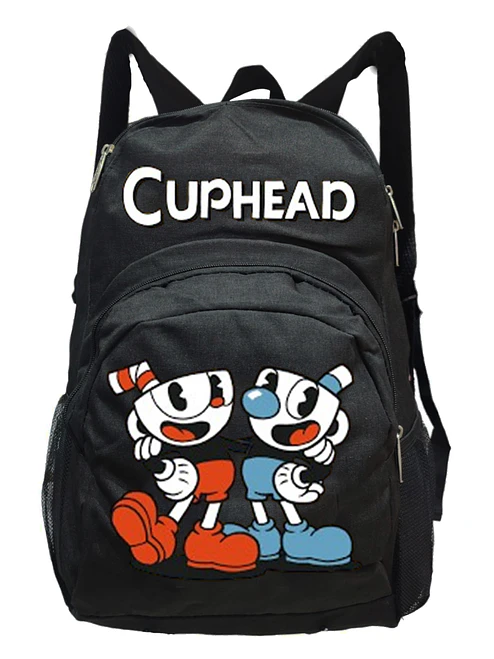 Mochila Cuphead Negra Videojuegos - Grafimax 1