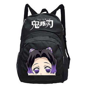 Mochila Kimetsu Shinobu Kocho Anime 15 Litros Negra Grafimax