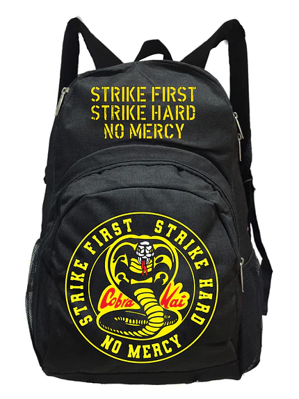 Mochila Cobra Kai Logo Karate Mediana Grafimax 1