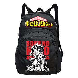 Mochila Boku No Hero Academia Anime 20 Litros Negra Grafimax