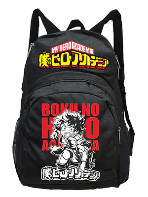 Mochila Boku No Hero Academia Anime 20 Litros Negra Grafimax