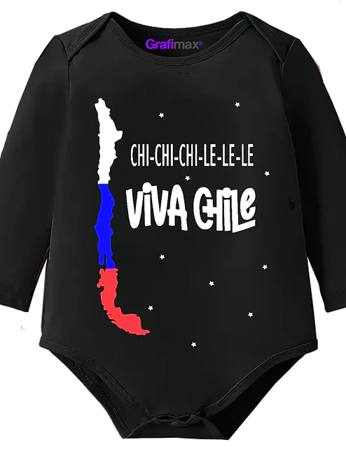 Body Bebé Pilucho Chi chi chi le le le Fiestas Patrias Chile - Grafimax 1