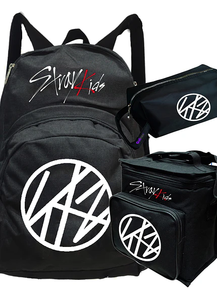 Mochila Stray Kids Kpop Pack Lonchera Estuche Grafimax 1