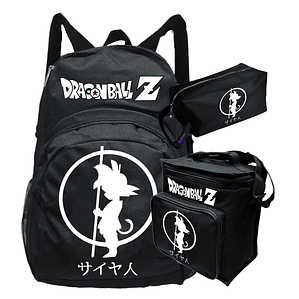 Pack Dragon Ball Silueta Mochila Lonchera Estuche Grafimax
