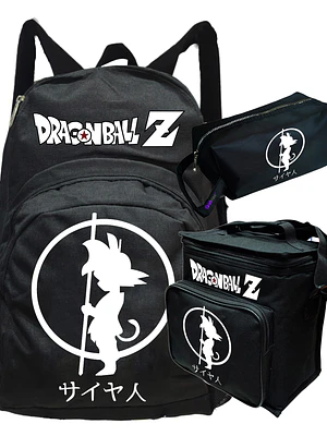 Pack Dragon Ball Silueta Mochila Lonchera Estuche Grafimax