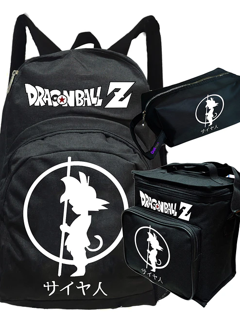 Pack Dragon Ball Silueta Mochila Lonchera Estuche Grafimax 1