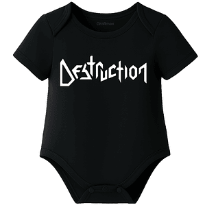 Body Bebe Pilucho Manga Corta Destruction Metal Grafimax