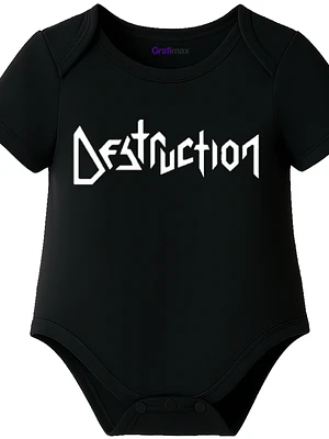 Body Bebe Pilucho Manga Corta Destruction Metal Grafimax