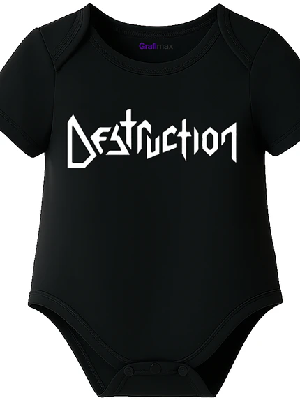 Body Bebe Pilucho Manga Corta Destruction Metal Grafimax 1