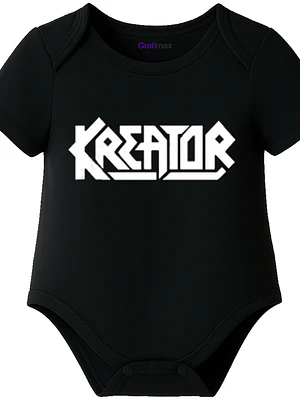 Body Bebé Pilucho Manga Corta Kreator Metal Grafimax