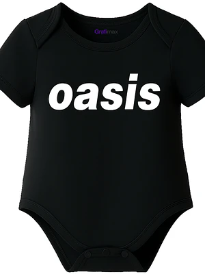 Body Bebé Pilucho Manga Corta Oasis Rock Grafimax