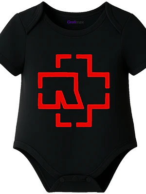 Body bebé Pilucho Manga Corta Rammstein Metal Grafimax