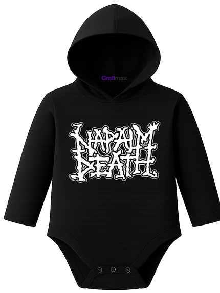 Body Pilucho Con Gorro Napalm Death Grindcore Grafimax 1
