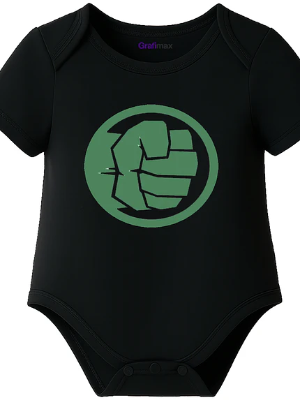 Body Bebé Pilucho Manga Corta Superhéroe Hulk Grafimax 1